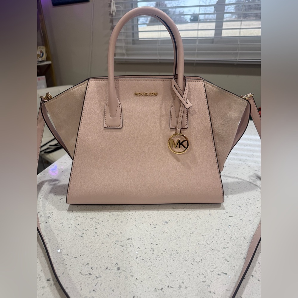 Michael Kors Avril Large Satchel Bag powder blush pink - Picture 16 of 16